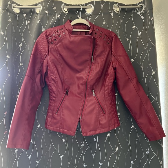 Red Leather Jacket - Picture 5 of 5